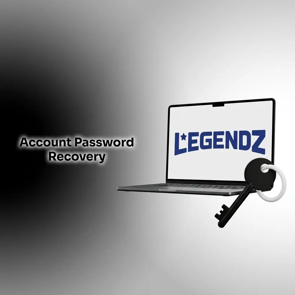 Legendz Casino account password recovery steps showing forgot password link and email reset process