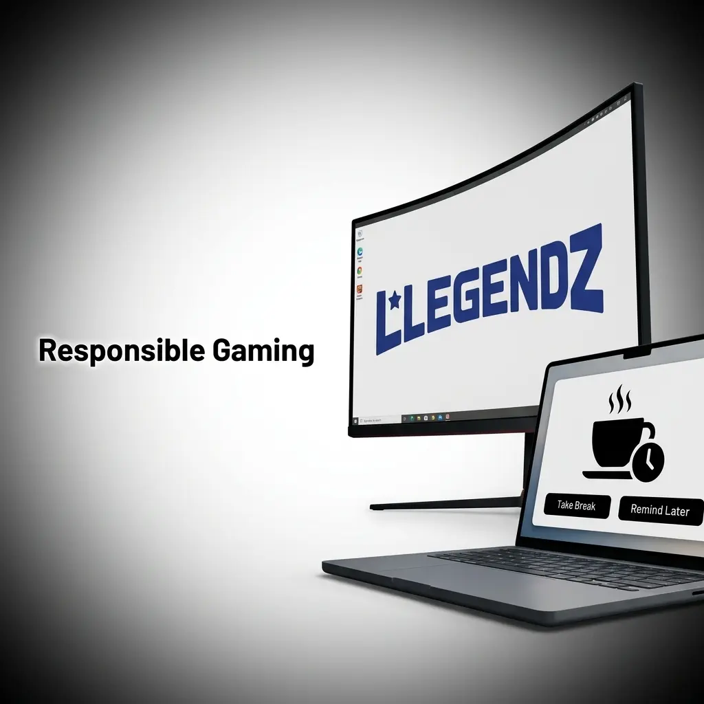 Legendz Casino responsible gaming tools including deposit limits, loss limits, self-exclusion, and problem gambling support resources