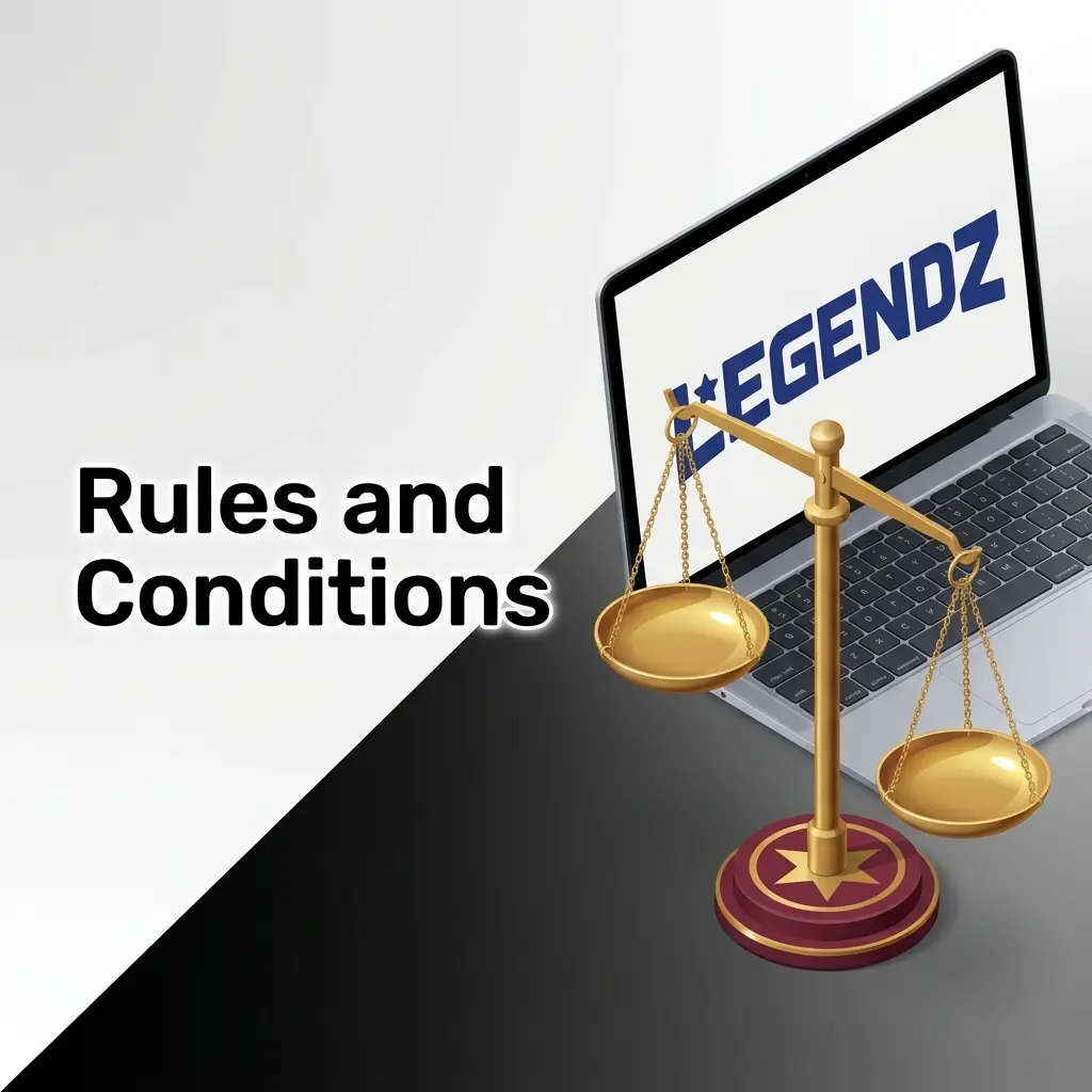 Legendz Casino rules and conditions covering age requirements, account policy, bonuses, withdrawals, and fraud prevention