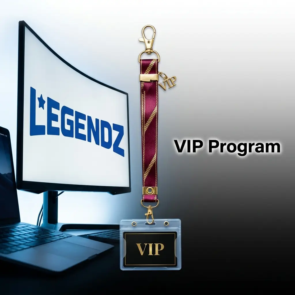 Legendz Casino tiered VIP loyalty program with Bronze, Silver, Gold, Platinum, and Diamond levels offering cashback and rewards